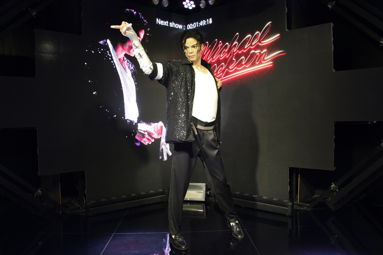 Wax figure of Michael Jackson at Madame Tussauds Bangkok.