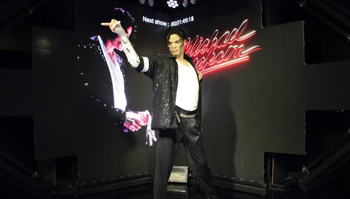 Wax figure of Michael Jackson at Madame Tussauds Bangkok.