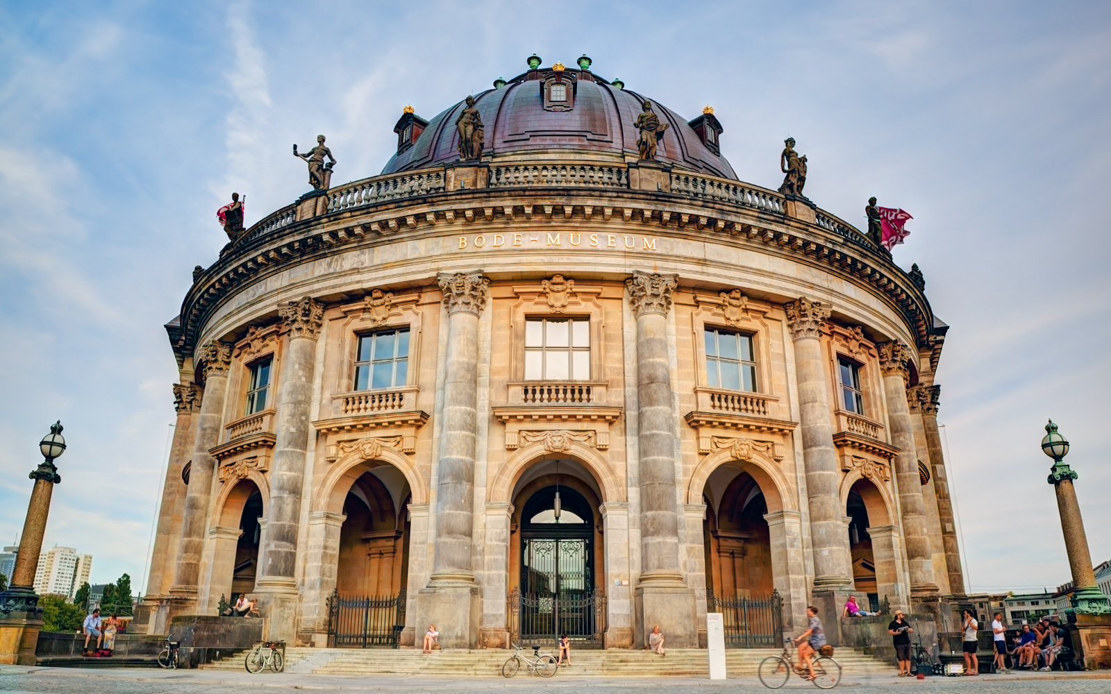 Bode Museum facade in Berlin, Germany, showcasing its architectural details.