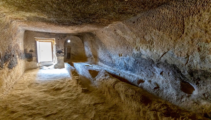 Explore its tunnels at Goreme Open Air Museum