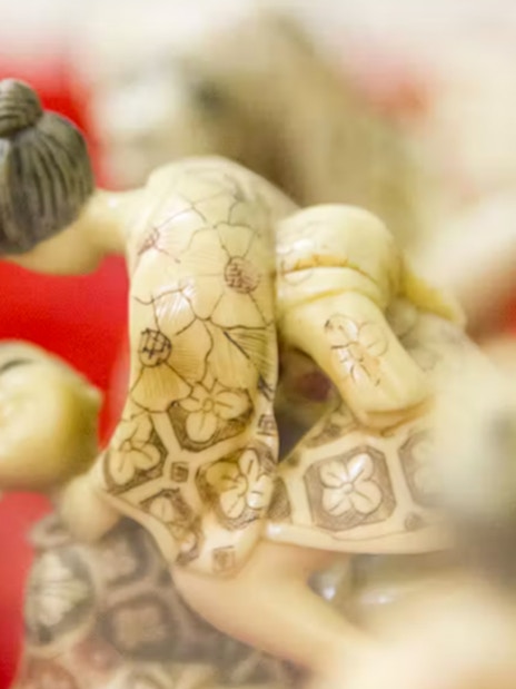 Erotic sculpture exhibit at the Erotic Museum Barcelona.