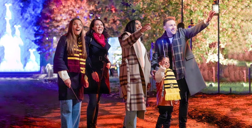 Tourist enjoying Harry Potter, A Forbidden Forest Experience in Singapore
