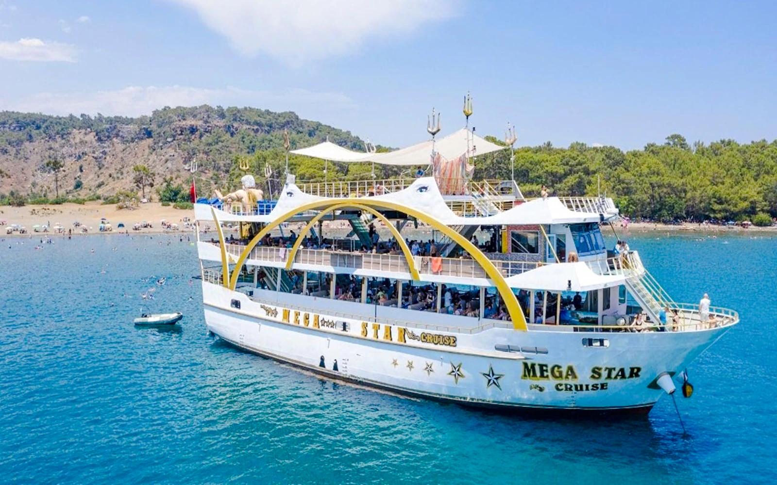 Mega Star Antalya-Kemer Boat Cruise with Lunch and DJ Image 2