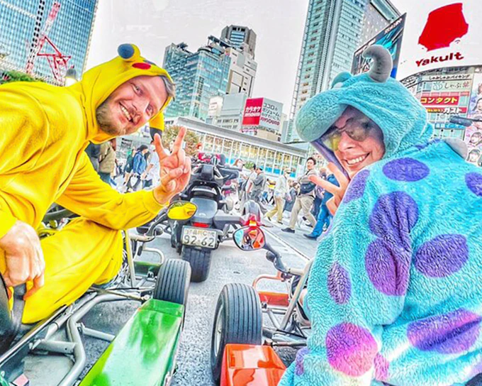 Tokyo: Shibuya Crossing 75-Min Go-Karting Experience by Monkey Kart
