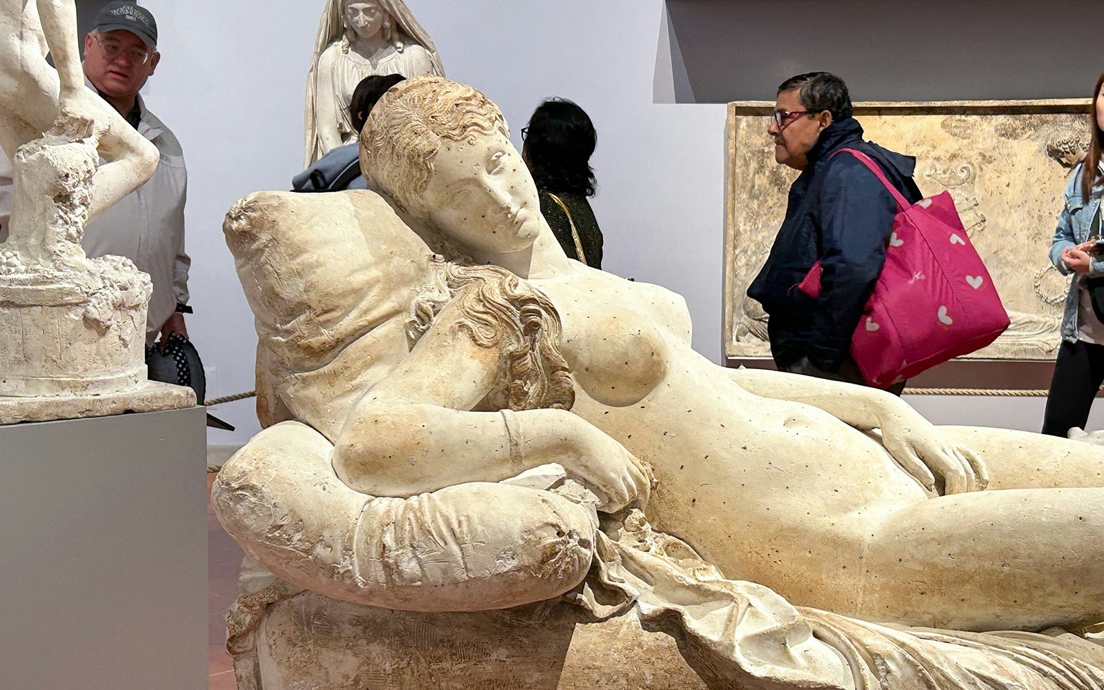 Bartolini Gallery sculptures at Accademia Art Gallery, Florence, Italy.