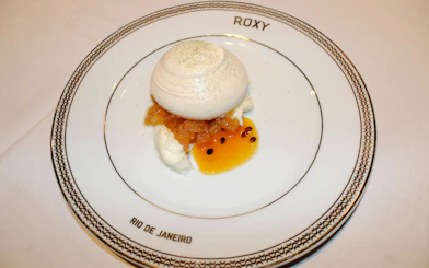 Dessert served at Roxy Dinner Show, Rio de Janeiro.