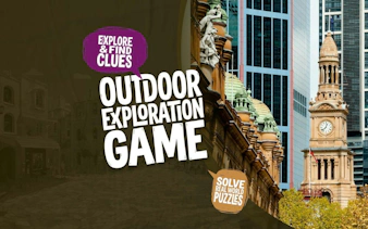 Sydney QVB Ghost self-guided city exploration game with clock tower and historic architecture.