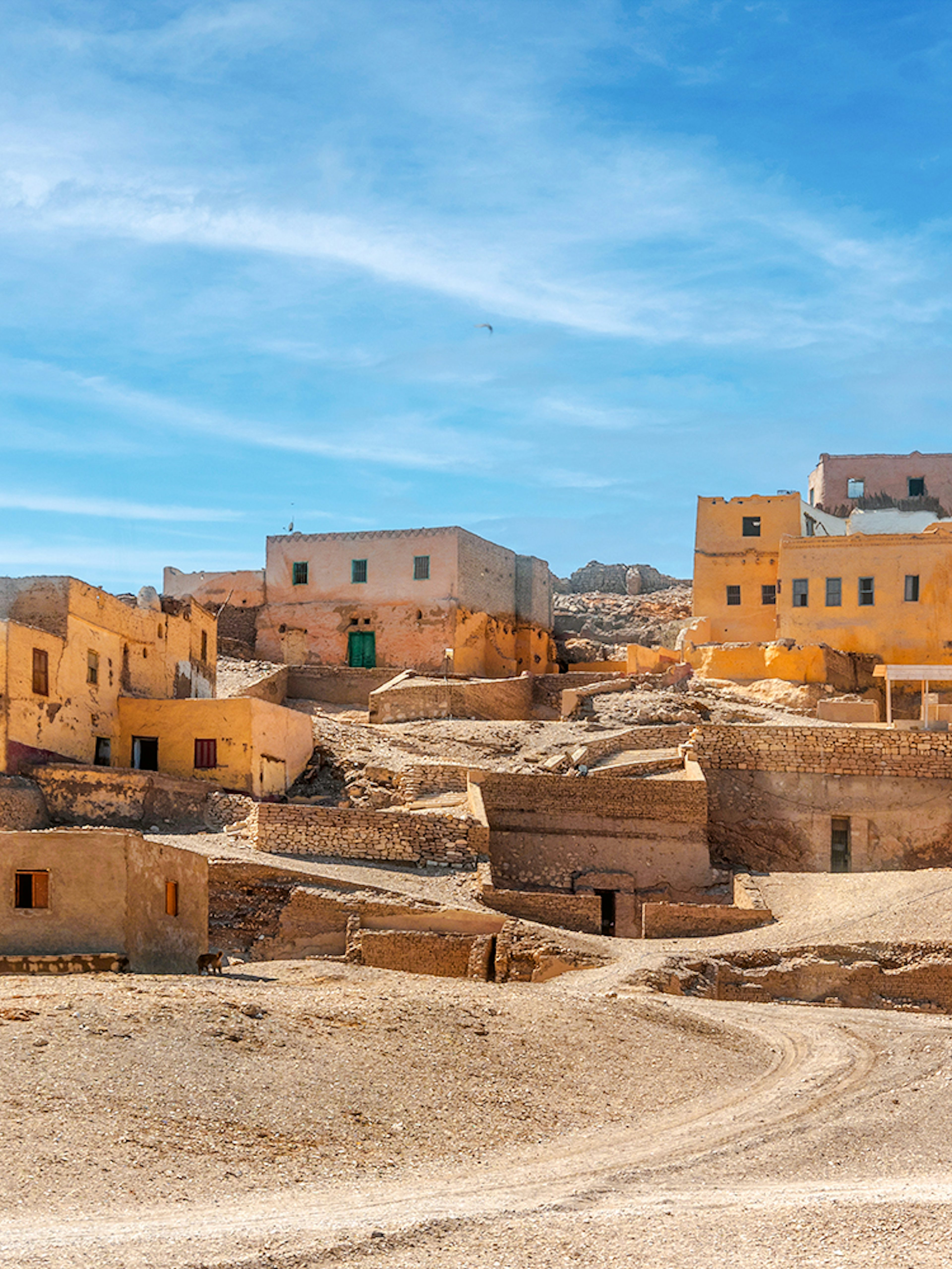 Uninhabited village of Kurna on the West Bank of the Nile near Luxor.