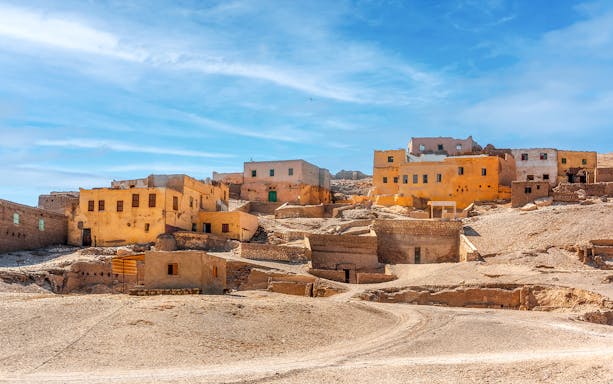 Uninhabited village of Kurna on the West Bank of the Nile near Luxor.