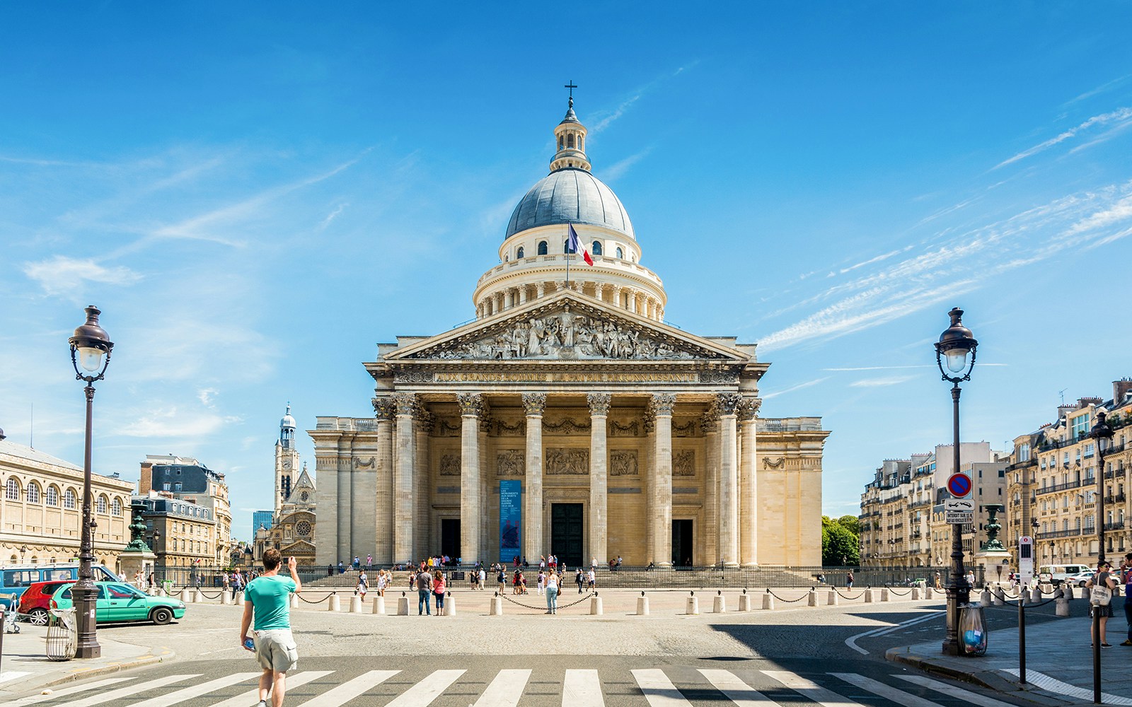 Paris Pantheon on a clear sky.