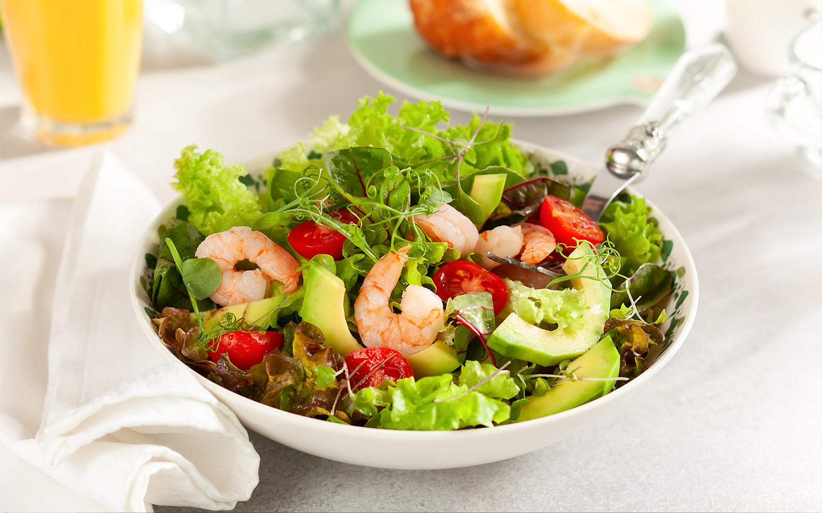 Avocado shrimp salad served on Vienna Sunset Cruise.