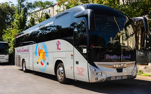 Shuttle bus for Palermo Airport to city center transfer.