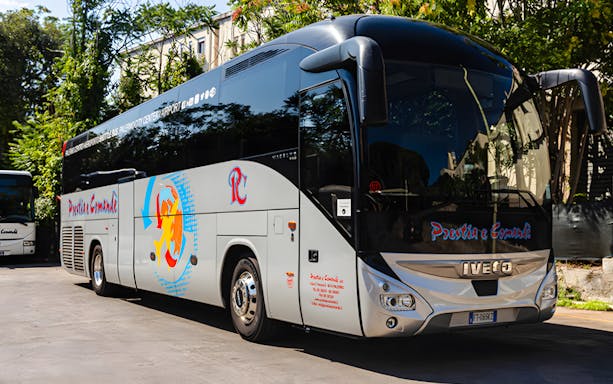 Shuttle bus for Palermo Airport to city center transfer.