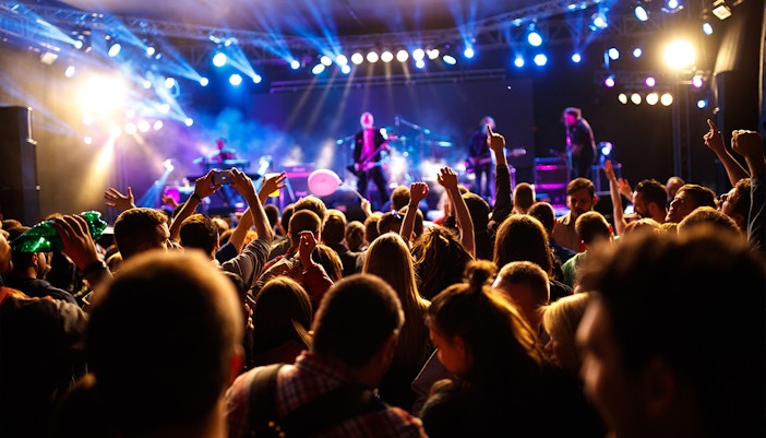 Crowd at music concert - Eurovision