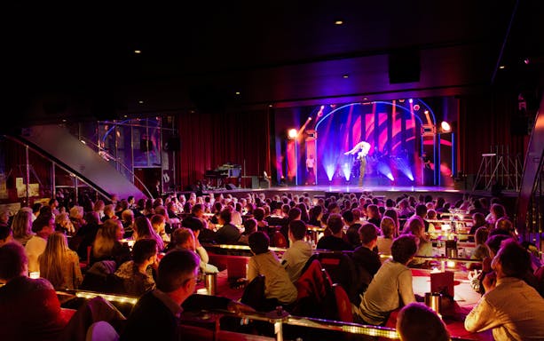 Performers on stage at Berlin's MAD MAGIC - The Crazy Variety Show.