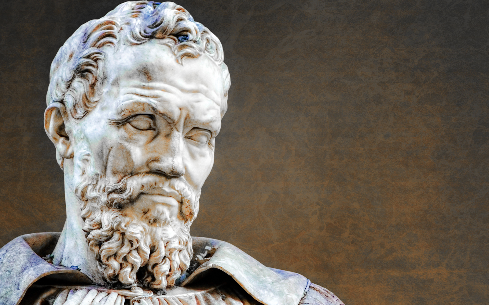 Michelangelo's David statue in Florence Galleria dell'Accademia.