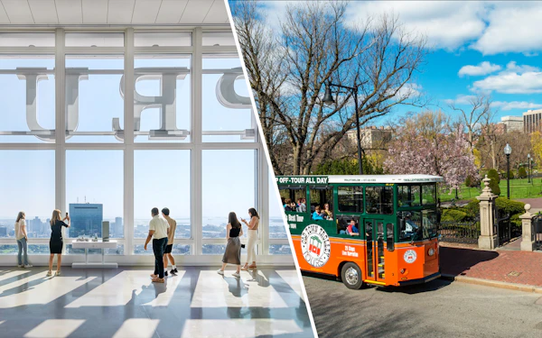 Combo: Boston Hop-on Hop-off Bus Tour + View Boston Tickets