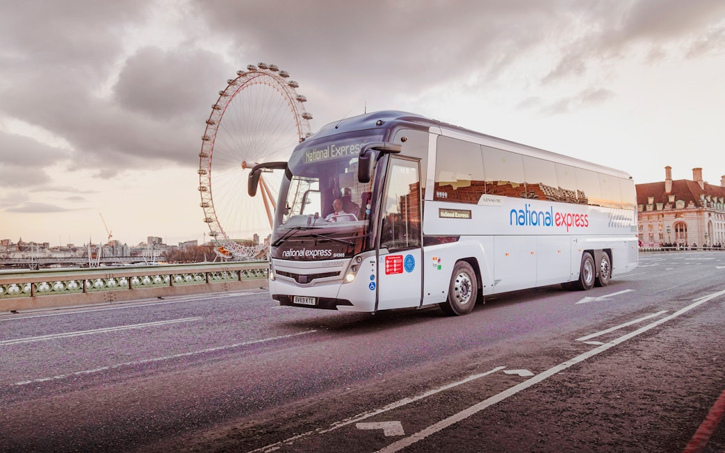 Bus transfer near London Eye en route to Victoria Station.