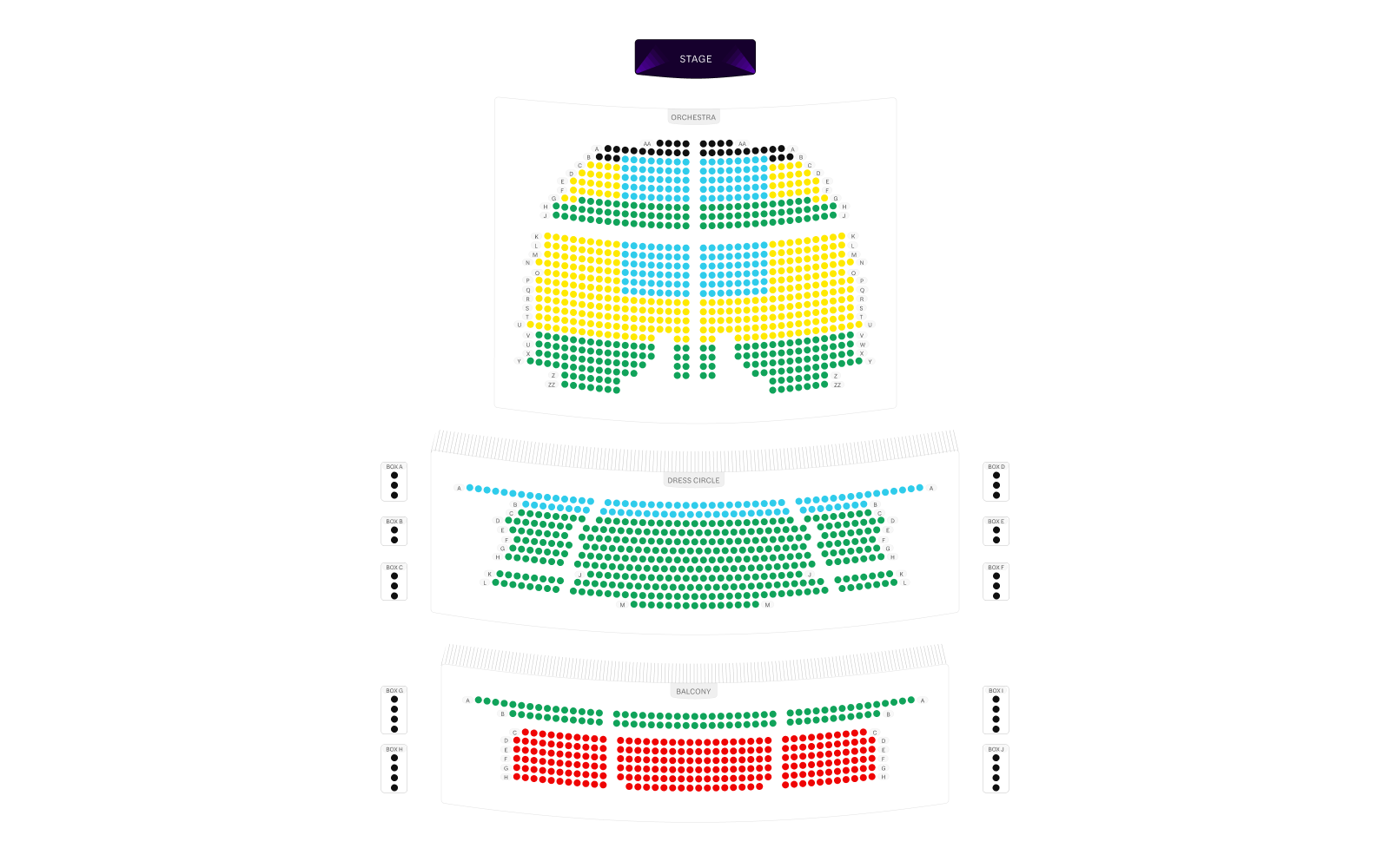 Lyric Theatre Seating Chart