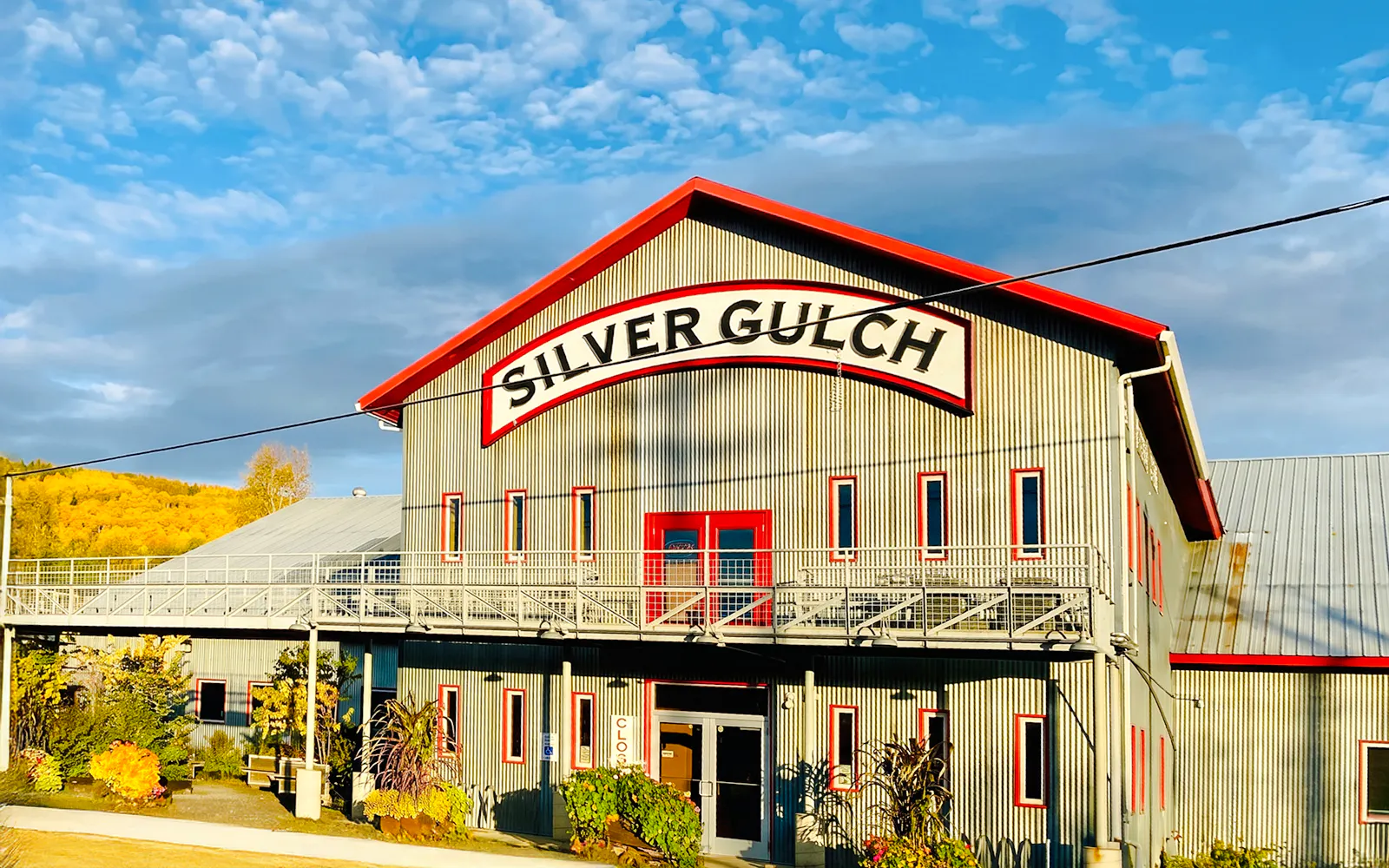 Silver Gulch Brewery exterior in Fairbanks, part of the Arctic Ale Trail tour.