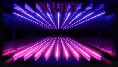 Athens in February - Festive Light Installation at SNFCC