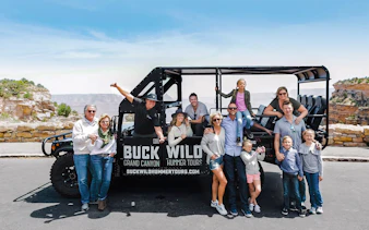 Guests enjoying a Hummer tour at Grand Canyon National Park.