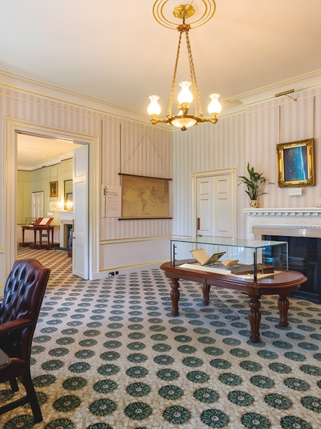 Kensington Palace interior room with historical decor and paintings.