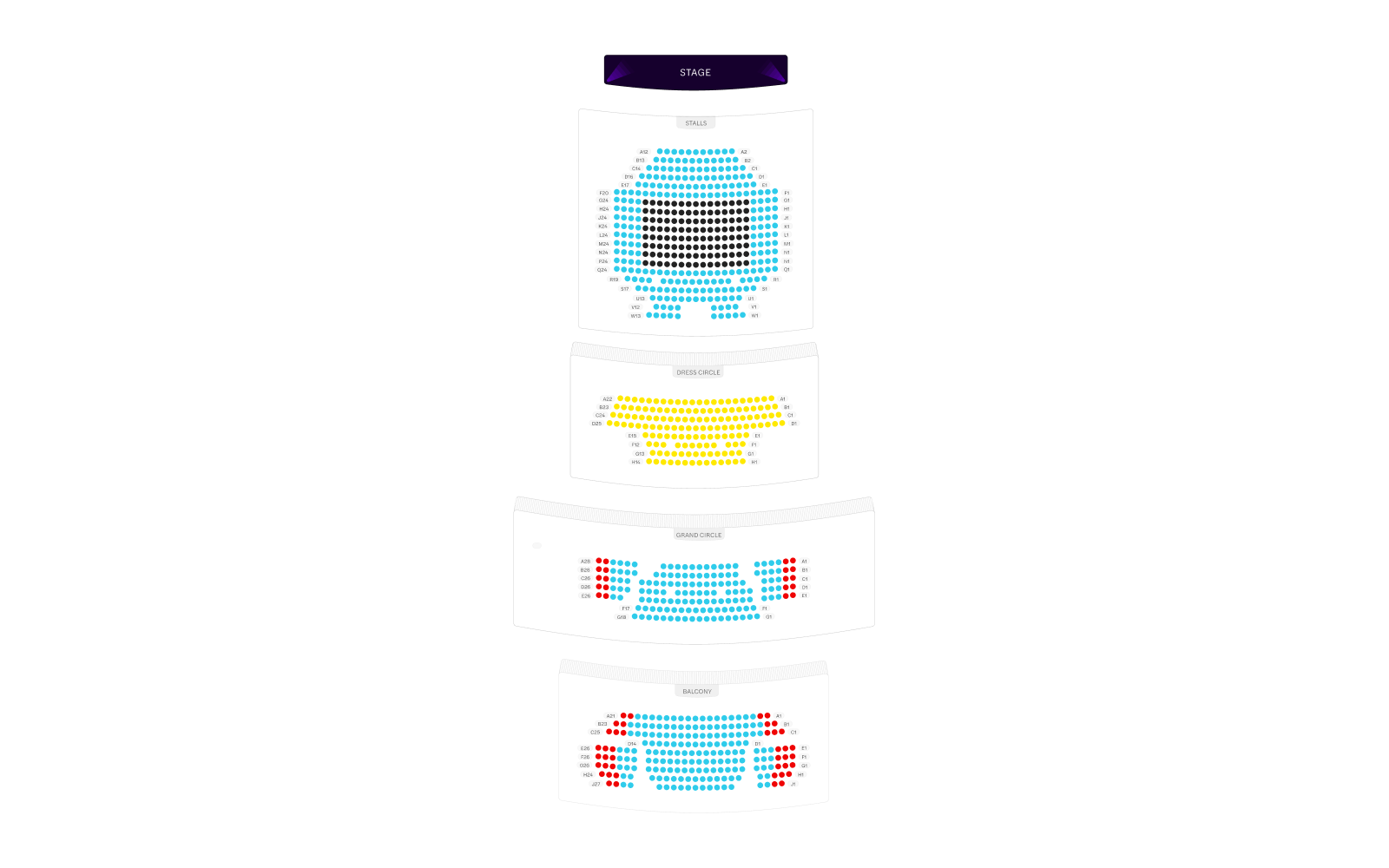Lyric Theatre Seating Plan image