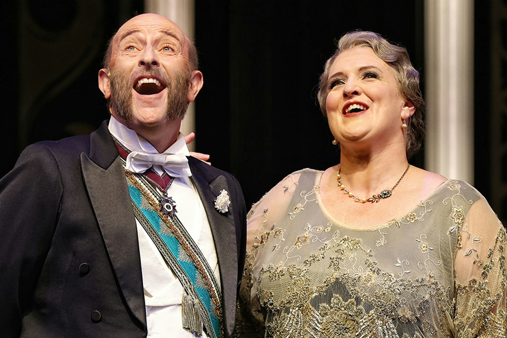 Performers in The Merry Widow theatrical show, Sydney.