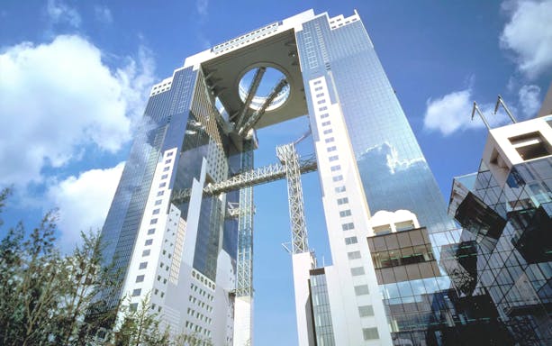 Umeda Sky Building with Kuchu Teien Observatory in Osaka, Japan.