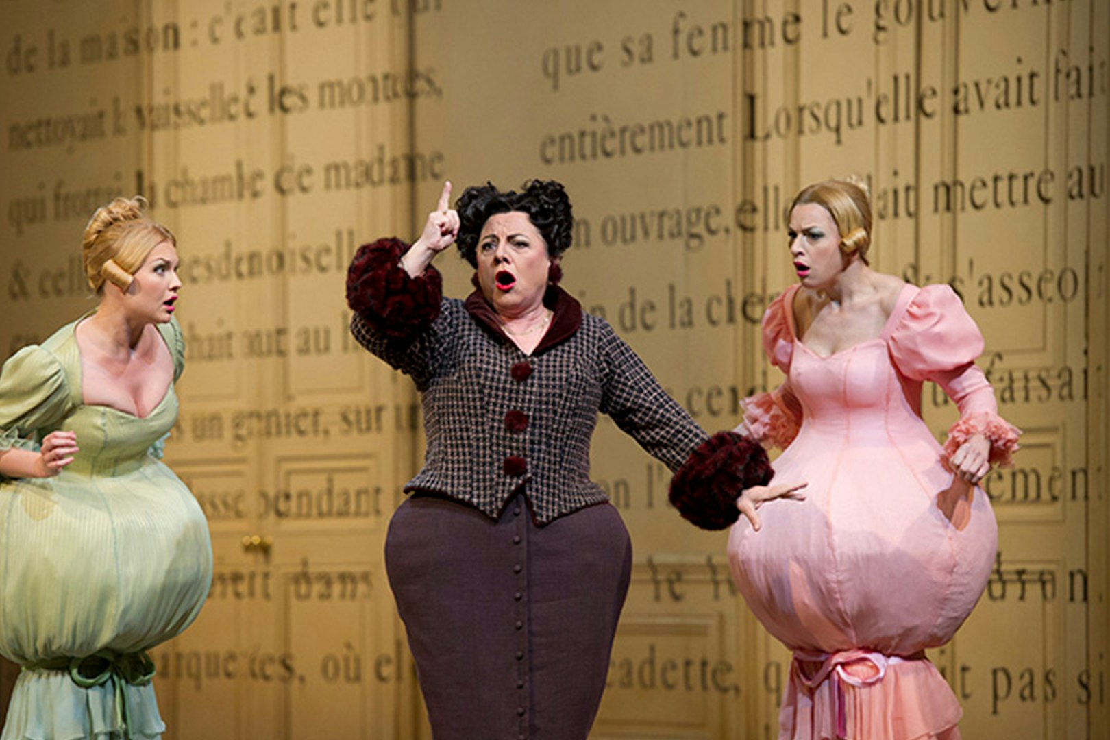 Performers in costume during Cinderella at Sydney Lyric Theatre.
