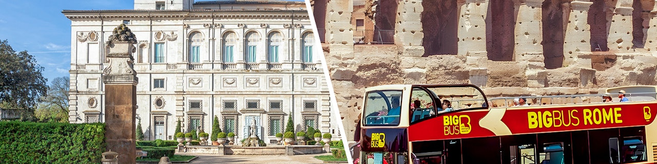 Combo: biglietti per la Galleria Borghese + tour in autobus Hop-on Hop-off di Roma