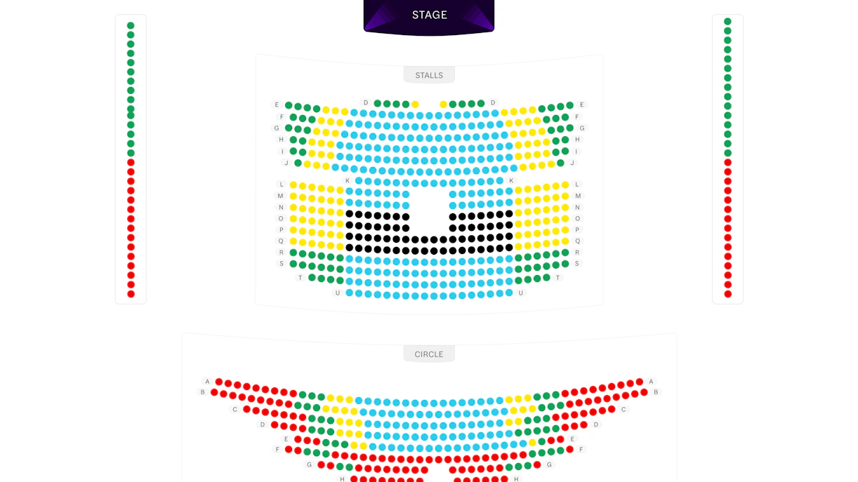 Alexandra Palace Theatre seating plan