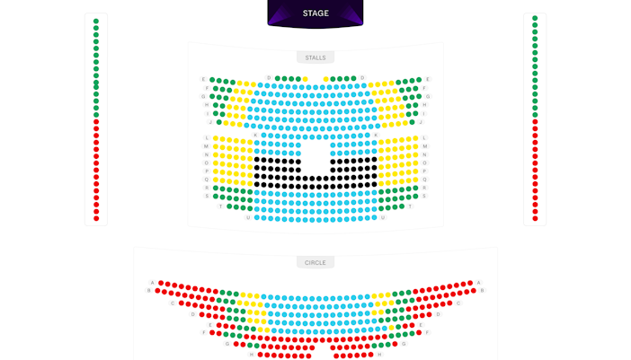 Alexandra Palace Theatre Seating Plan