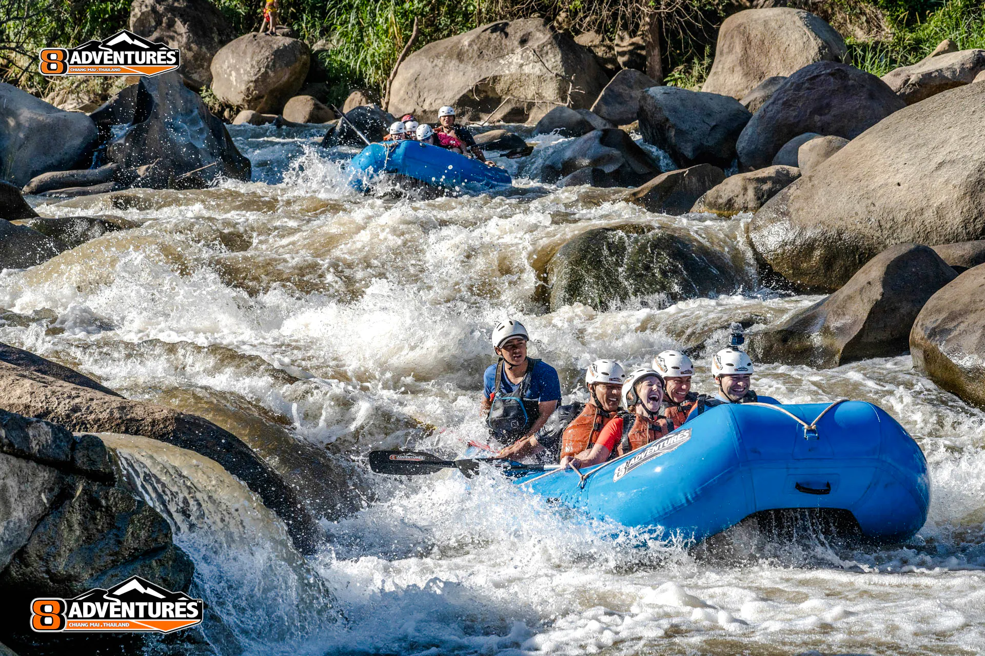 Chiang Mai Outdoor Adventure by 8Adventures: ATV, Whitewater Rafting or Waterfall Trek