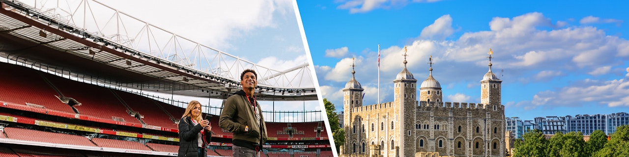 Combo: Tour dell'Arsenal FC Emirates Stadium + Tour della Torre di Londra e dei gioielli della Corona