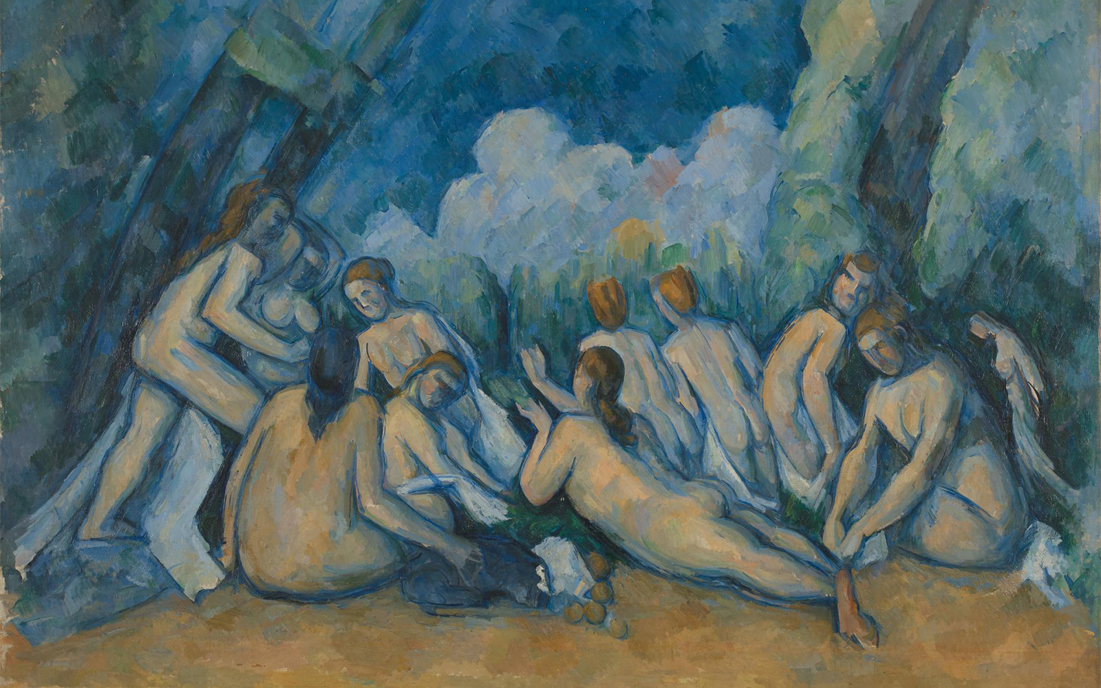 bathers by paul cezanne
