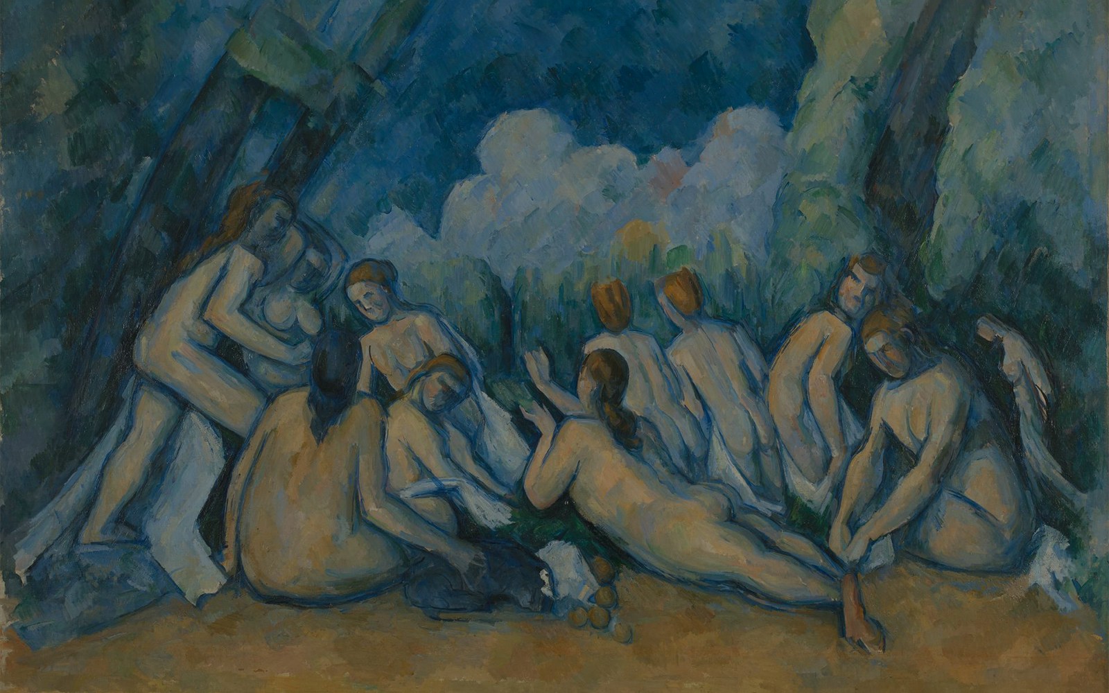 bathers by paul cezanne