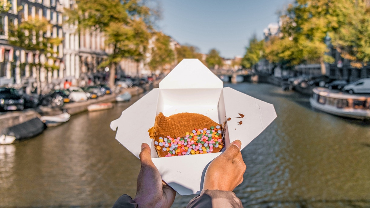 una porzione di Stroopwafels