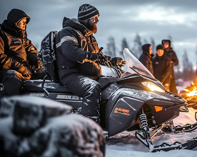 From Zakopane: Snowmobile Tour with Bonfire & Transfers