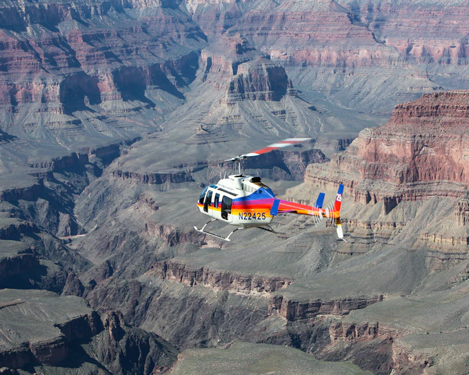 25/45-min Grand Canyon National Park Helicopter/Airplane & Hummer Tour