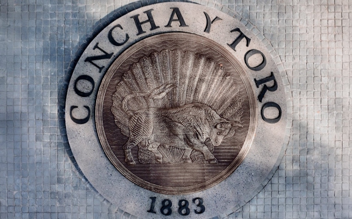 Concha y Toro emblem featuring a bull, highlighting the winery's heritage.