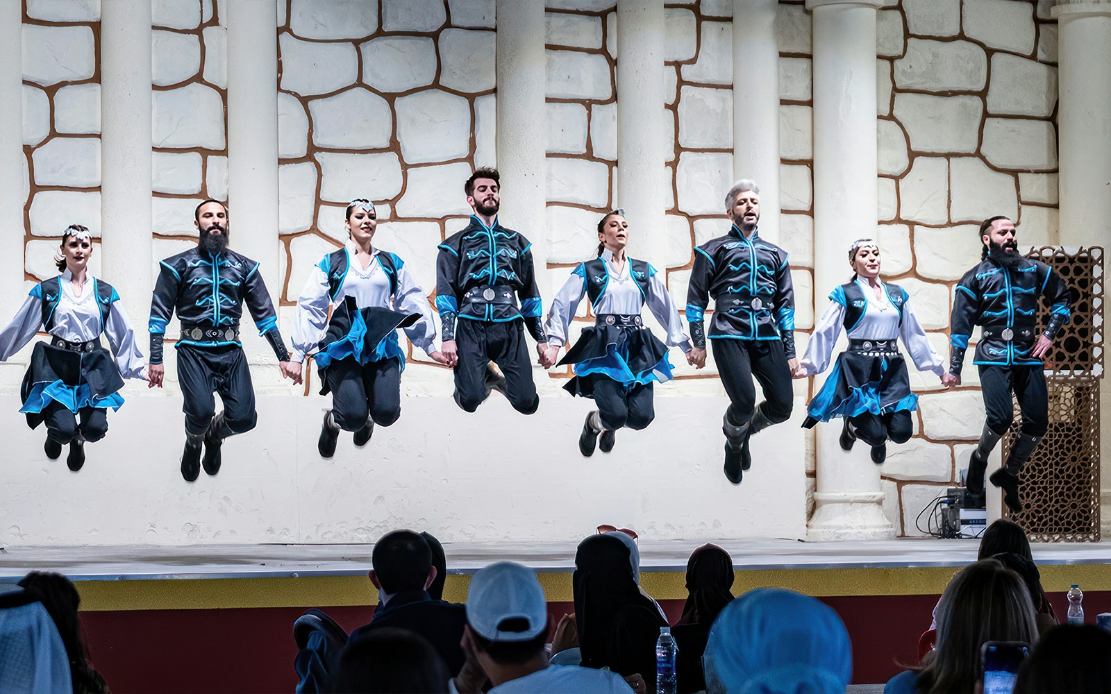 Turkish dancers performing a traditional dance at Global Village.
