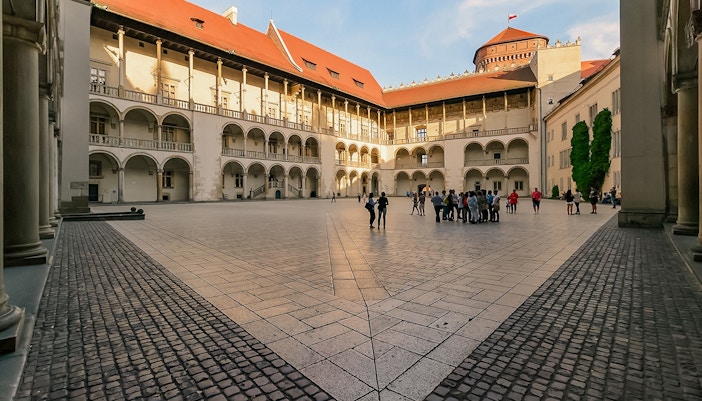 The inner courtyard of the Wawel Castle in Krakow, Renaissance