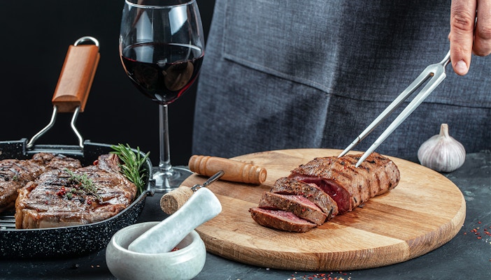 Bistecca alla Fiorentina com vinho Chianti