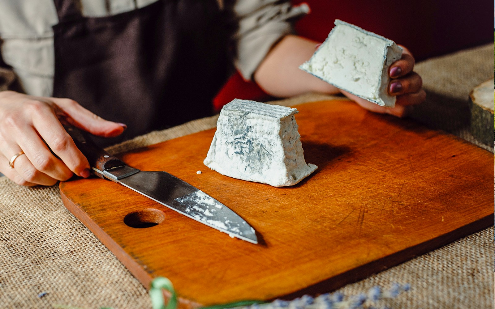 Valençay goat cheese