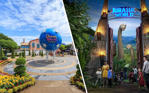 Combo: Dream World Super Visa & Jurassic World: The Experience Bangkok Tickets