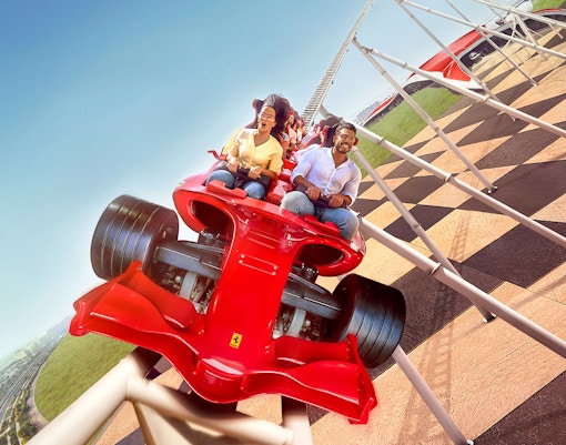 The Formula Rossa at Ferrari World