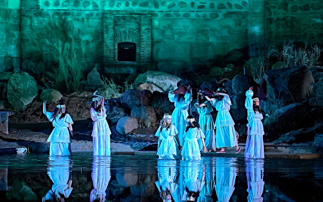 Performers in traditional attire during The Dream of Toledo Night Show, Spain.