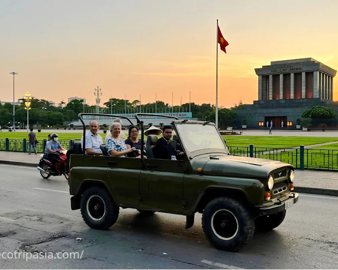 Hanoi Jeep City Tour with Ao Dai Female Guides